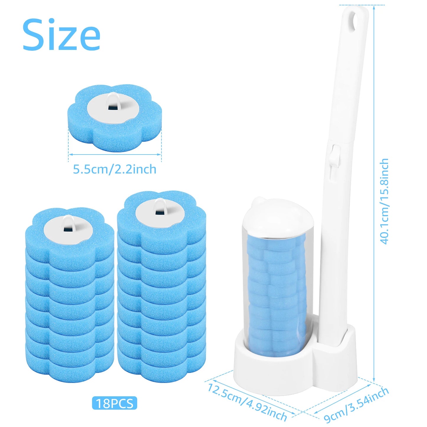 Nuvelas AquaLuxe Disposable Toilet Brush