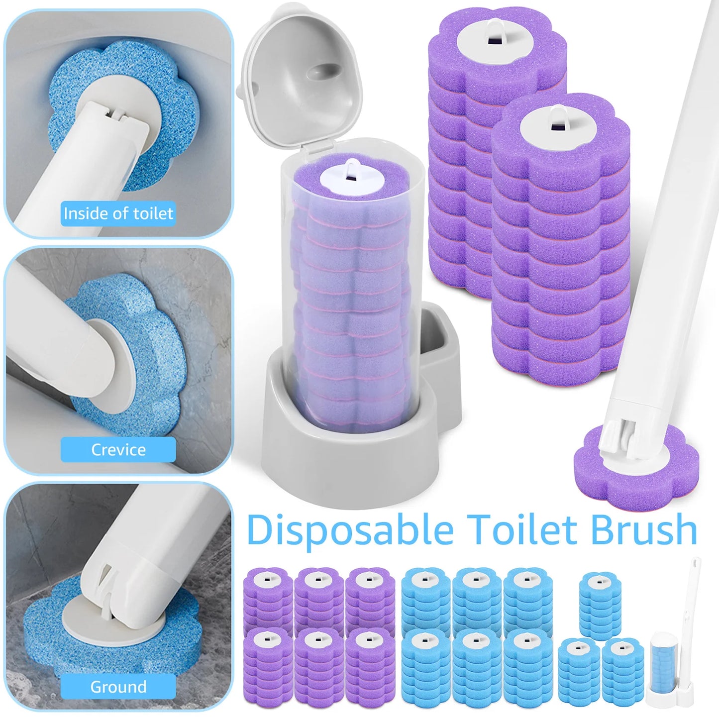 Nuvelas AquaLuxe Disposable Toilet Brush